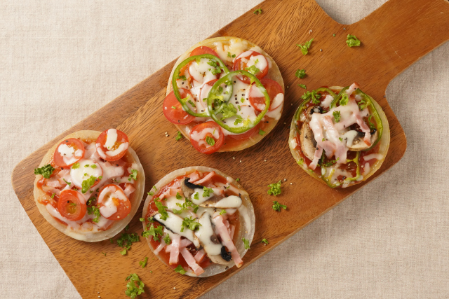 焼き玉ねぎのピザ風